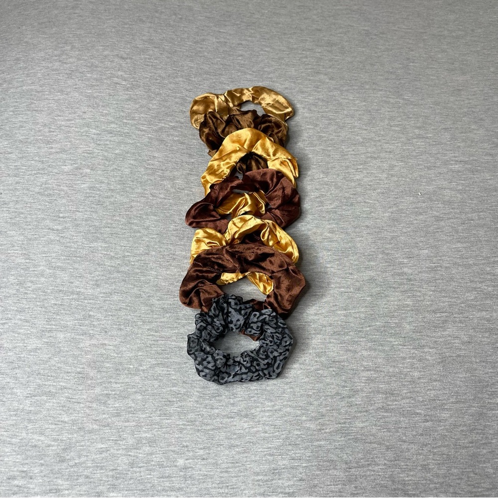 Target Large Satin Hair Scrunchies 7 PCS. Set